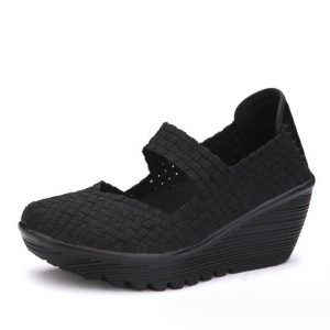 Wedge Heel Woven Shoes