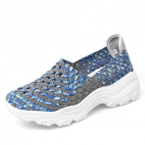 Multi Woven Sneakers Heel