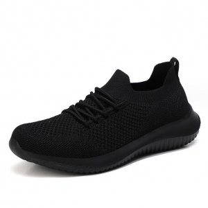 Knitted Slip on Trainer Black